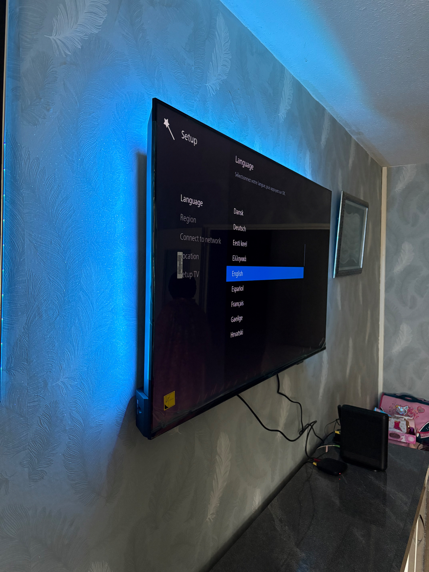 Fixation TV murale — 2